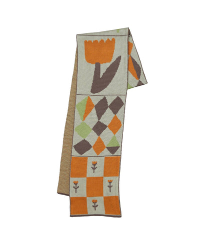 Toni Darling Frank - Knit Scarf - Cotton - Made in USA: Blue Clementine in Egyptian Cotton