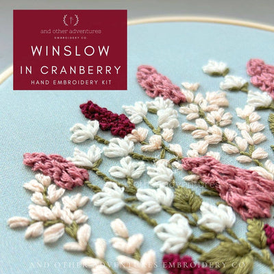 Embroidery Kit - Winslow in Cranberry