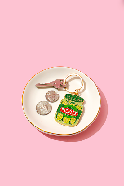 Keychain Bag Charm - Pickle Jar