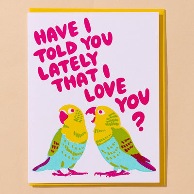 Card - Lovebirds