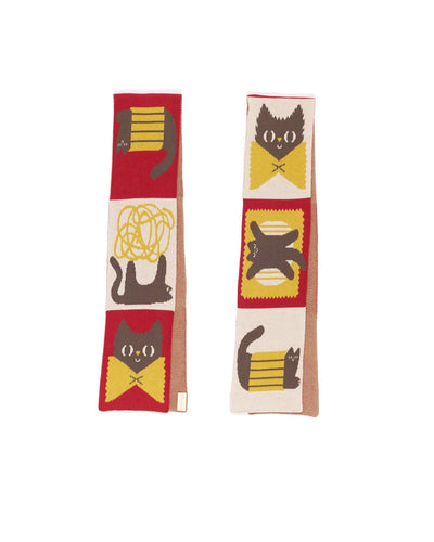 Pasta Cat Mini Scarf: Bow Tie in Egyptian Cotton