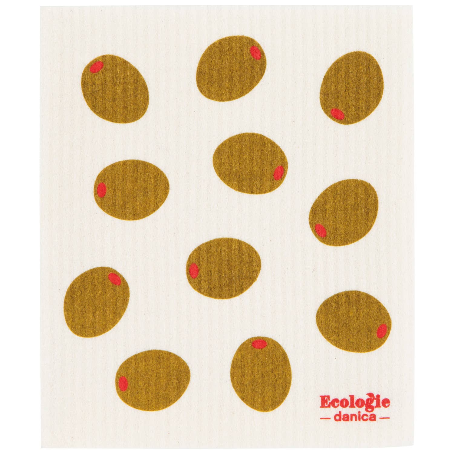 Swedish Dishcloth - Tossed Olives