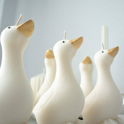Goose Candle, Farmhouse Animal Candle Decor
