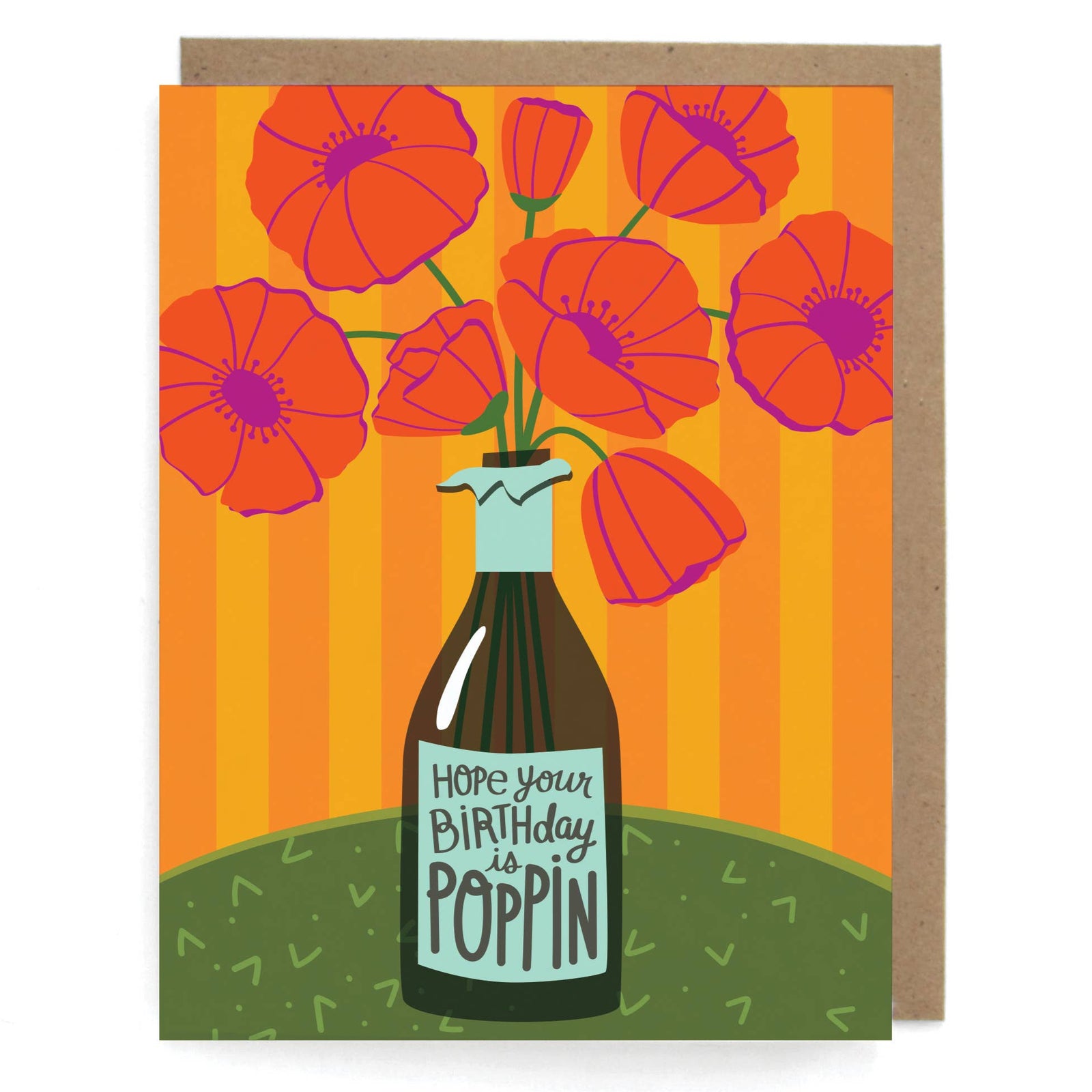 Card - Poppy + Champagne