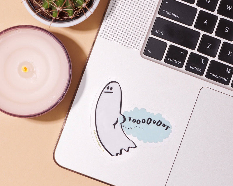 Sticker—Tootin' Ghost