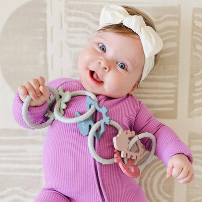 Silicone Teether - Dino Rings