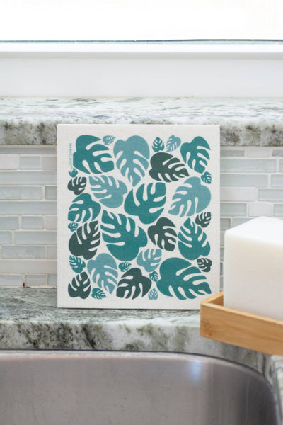 WASHCLOUD® MONSTERA™ Nordic Dish Washing Sponge Cloth - No Tox Life