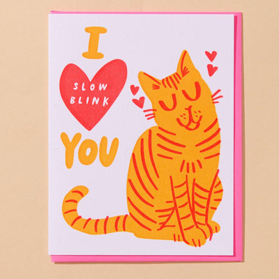 Card - Slow Blink Cat