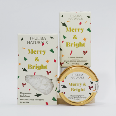 Holiday Shower Steamers  - Spiced Orange + Cranberry