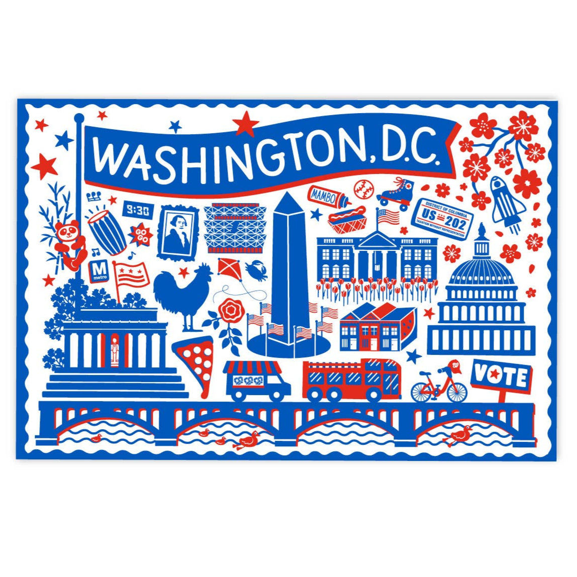 Postcard - Washington DC Landmarks