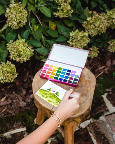 Watercolor Painting Kit - Cape Harbor