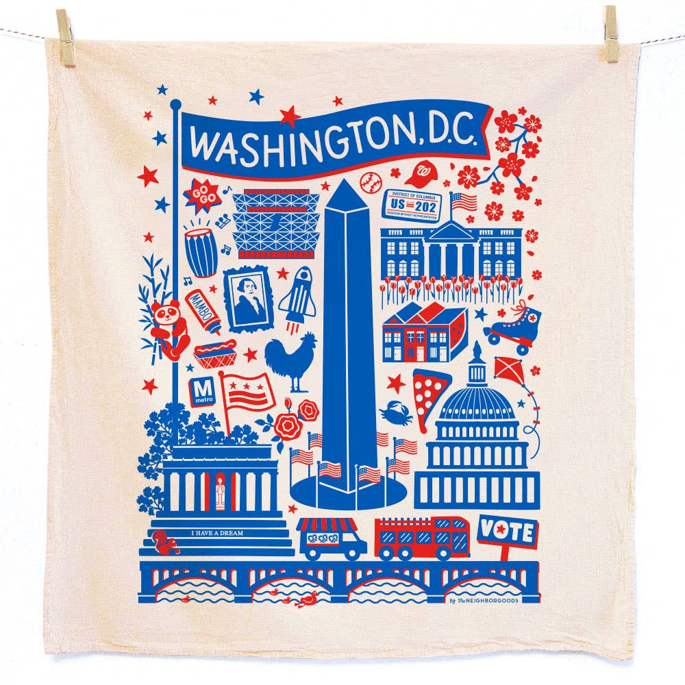 Kitchen Towel - Washington DC Landmarks