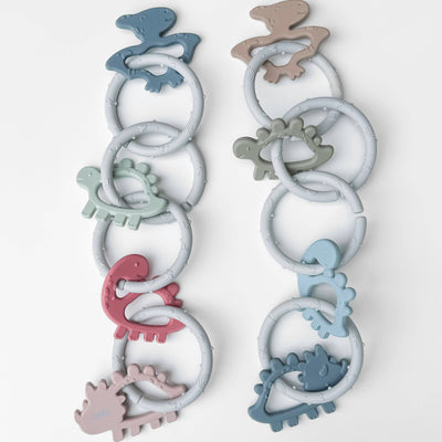Silicone Teether - Dino Rings