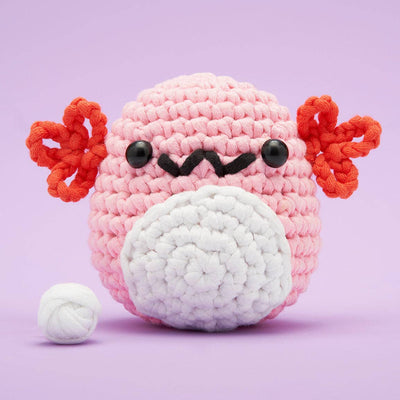 Strawberry the Axolotl Crochet Kit
