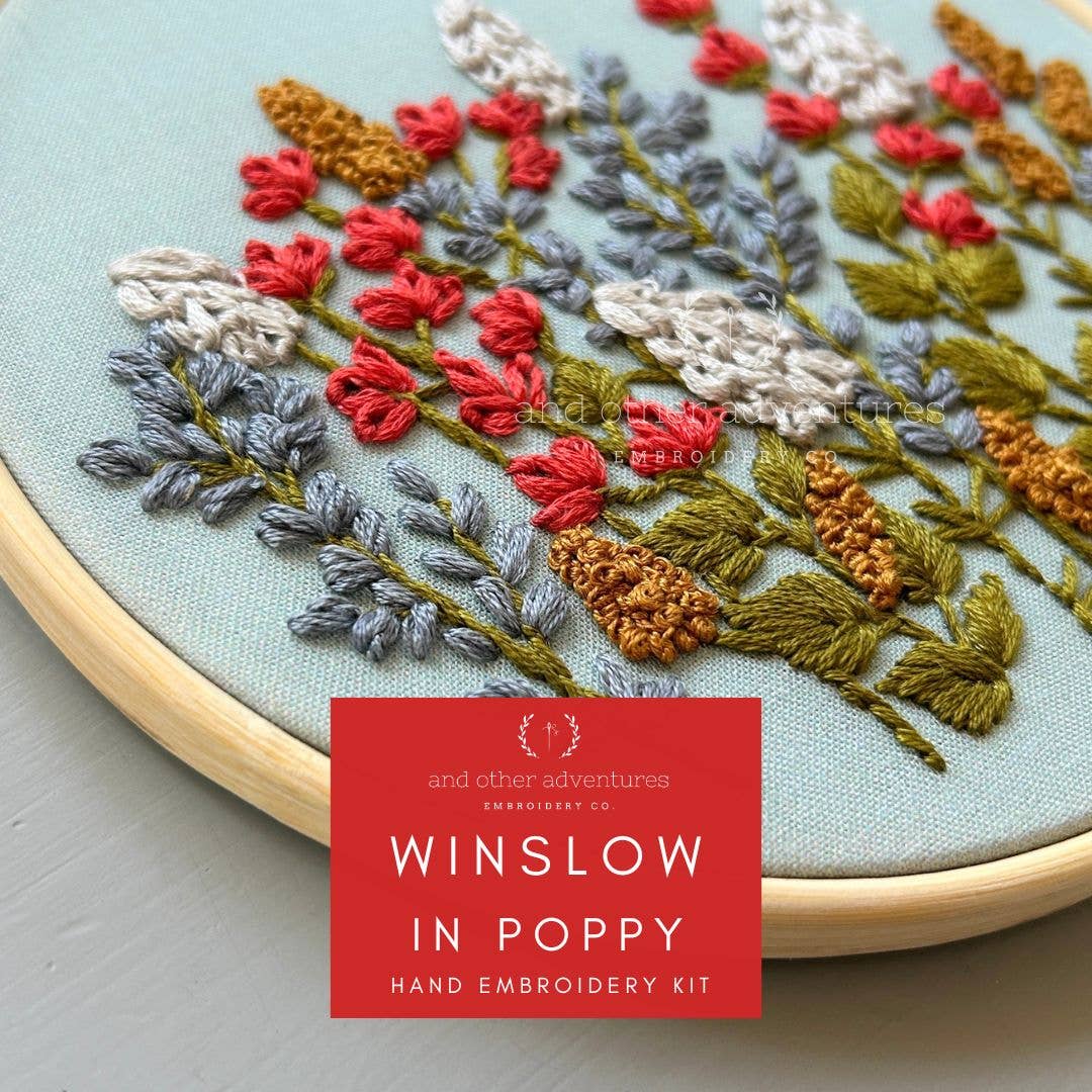 Embroidery Kit - Winslow in Poppy