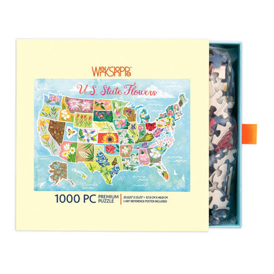 Jigsaw Puzzle - 1000 Piece -  U.S. State Flowers