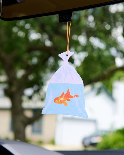 Air Freshener - Goldfish in a Bag - Rain Scent