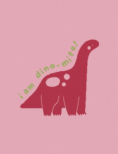 Friendly Giant - Knit Baby & Kid Blanket - Cotton - USA Made: Dino Dreams in Egyptian & Organic Cotton Blend