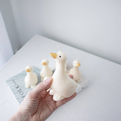 Goose Candle, Farmhouse Animal Candle Decor
