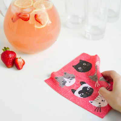 Swedish Dishcloth - Cats Meow