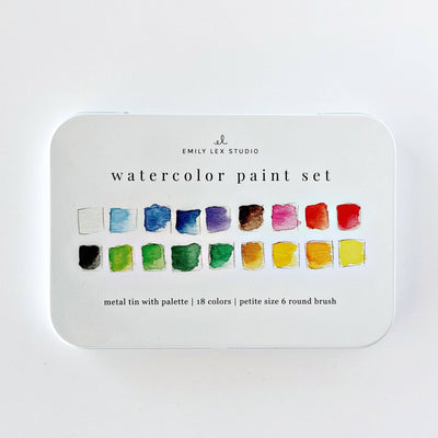 Watercolor Paint Set  - 18 Colors With Brush