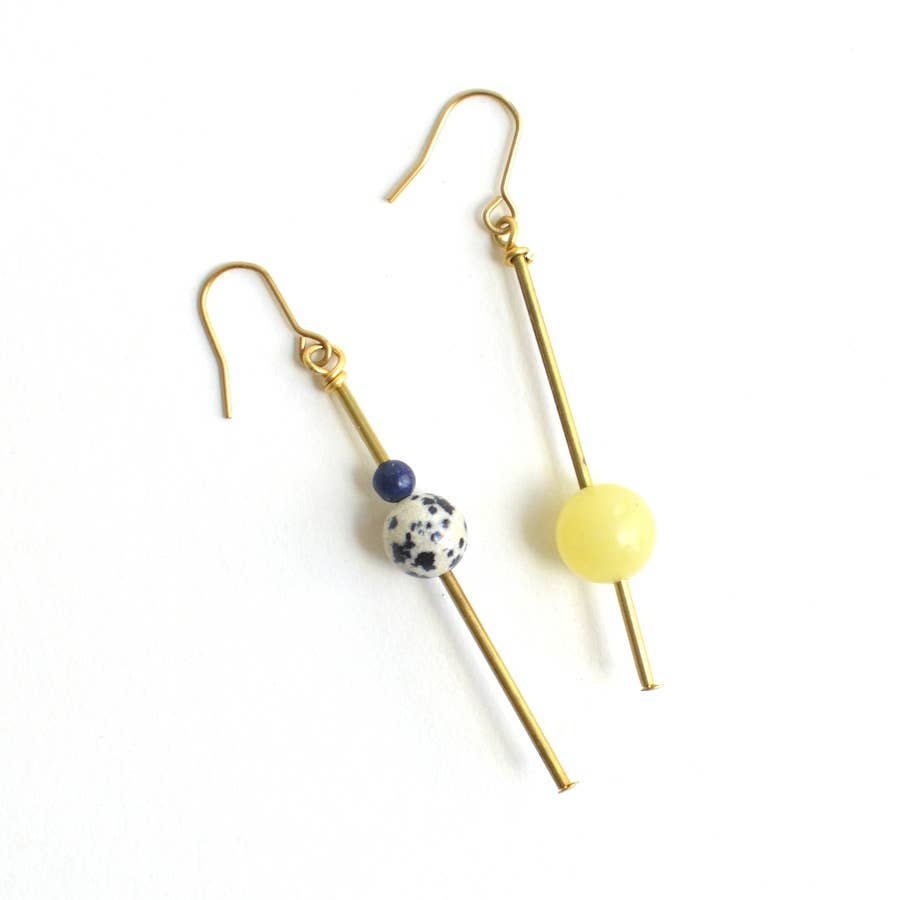 Fiona Mix & Match Asymmetrical Earrings