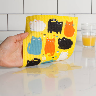 Swedish Dishcloth - Purrfect Pals