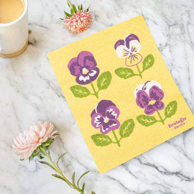 Swedish Dishcloth - Pansy
