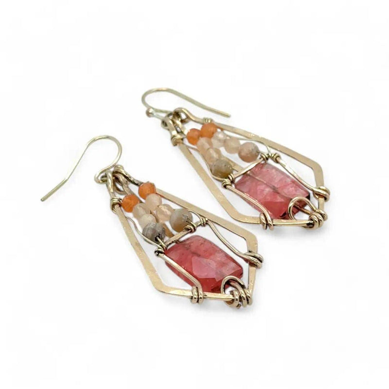 Earrings - Guava Quartz