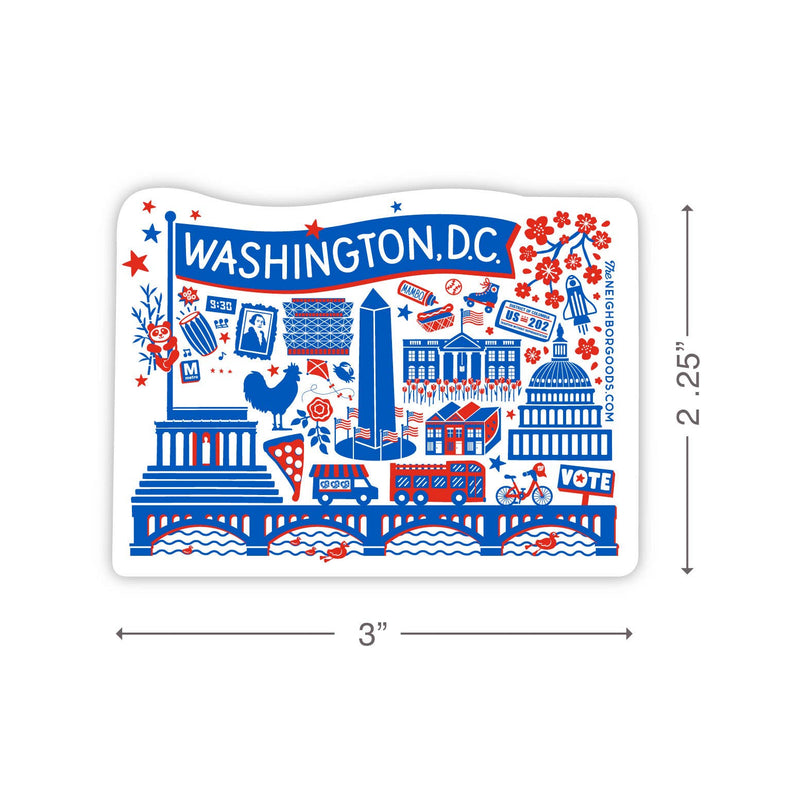 Sticker - Washington DC Landmarks