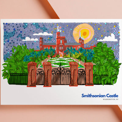 Postcard - Smithsonian Castle