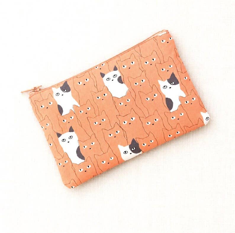 Pouch - Pink Cats