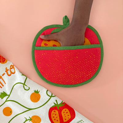 Pot Holder w/ Pocket - Tomato