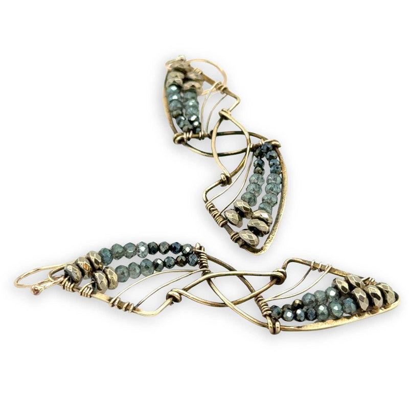 Earrings - Shooting Star Pyrite