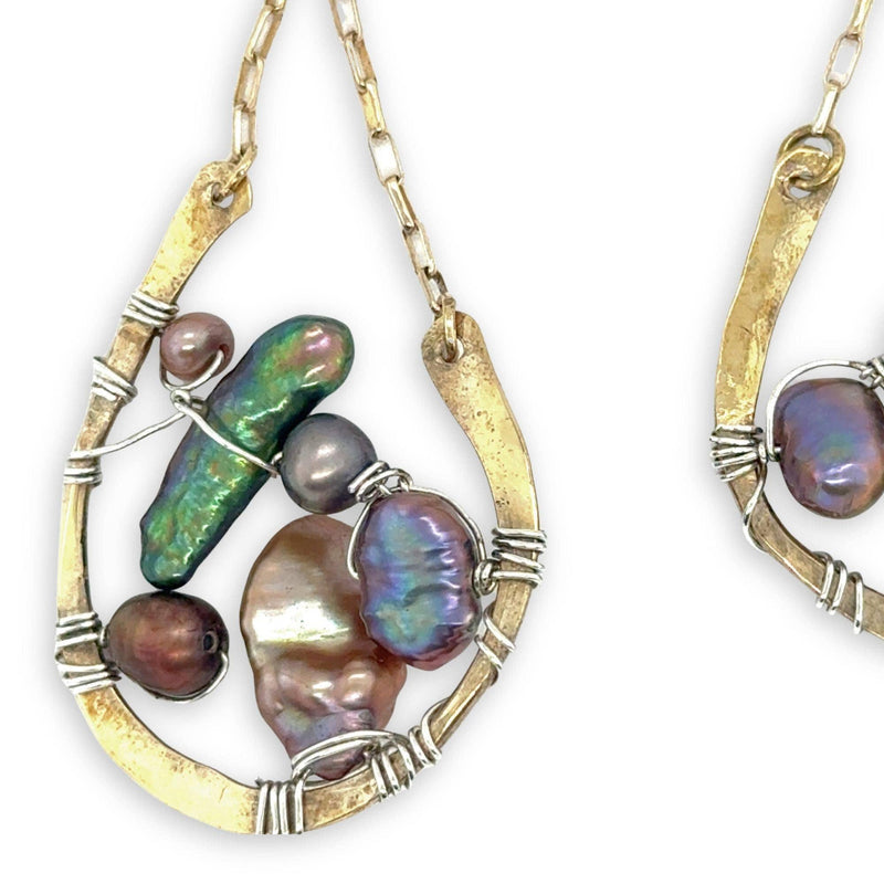 Earrings - Hoops - Freshwater Pearl Ménage