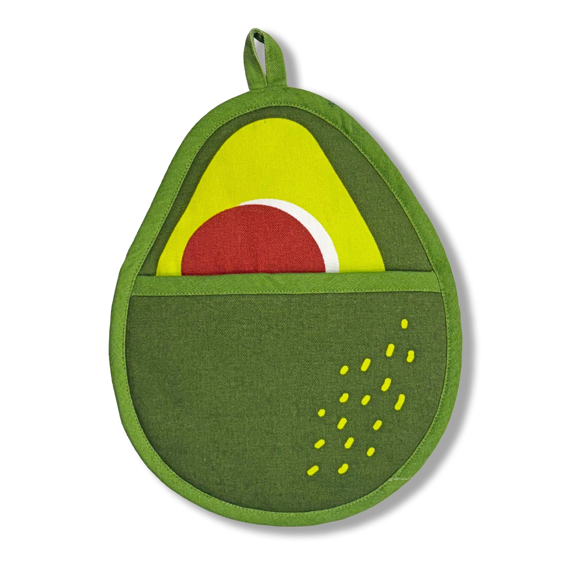 Pot Holder w/ Pocket - Avocado