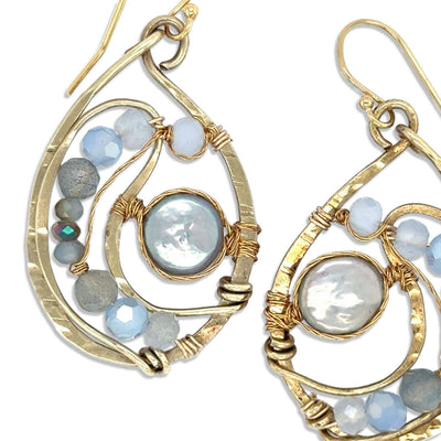 Earrings - Celestial Pearl