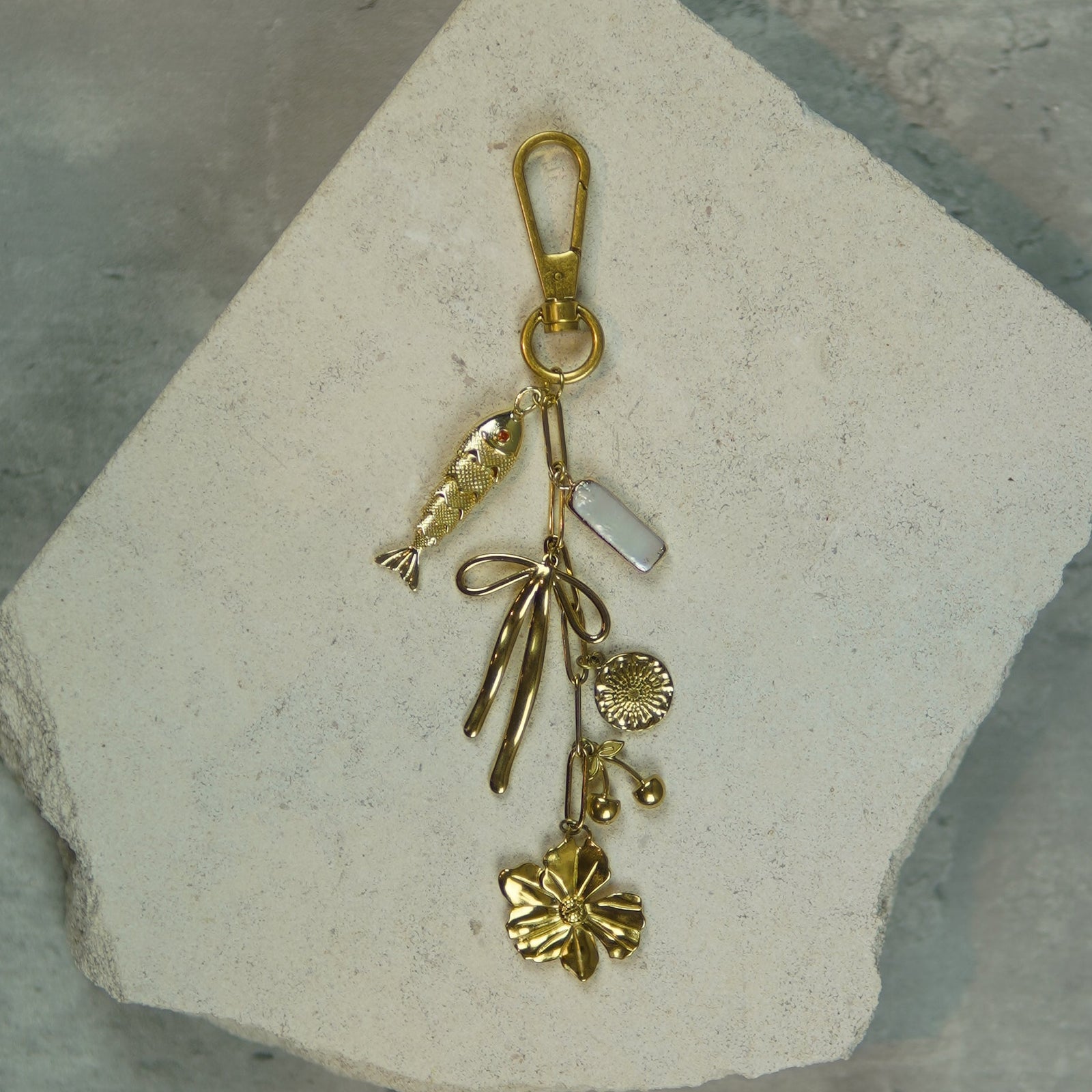 Bag Charm & Keychain - Gold Charms