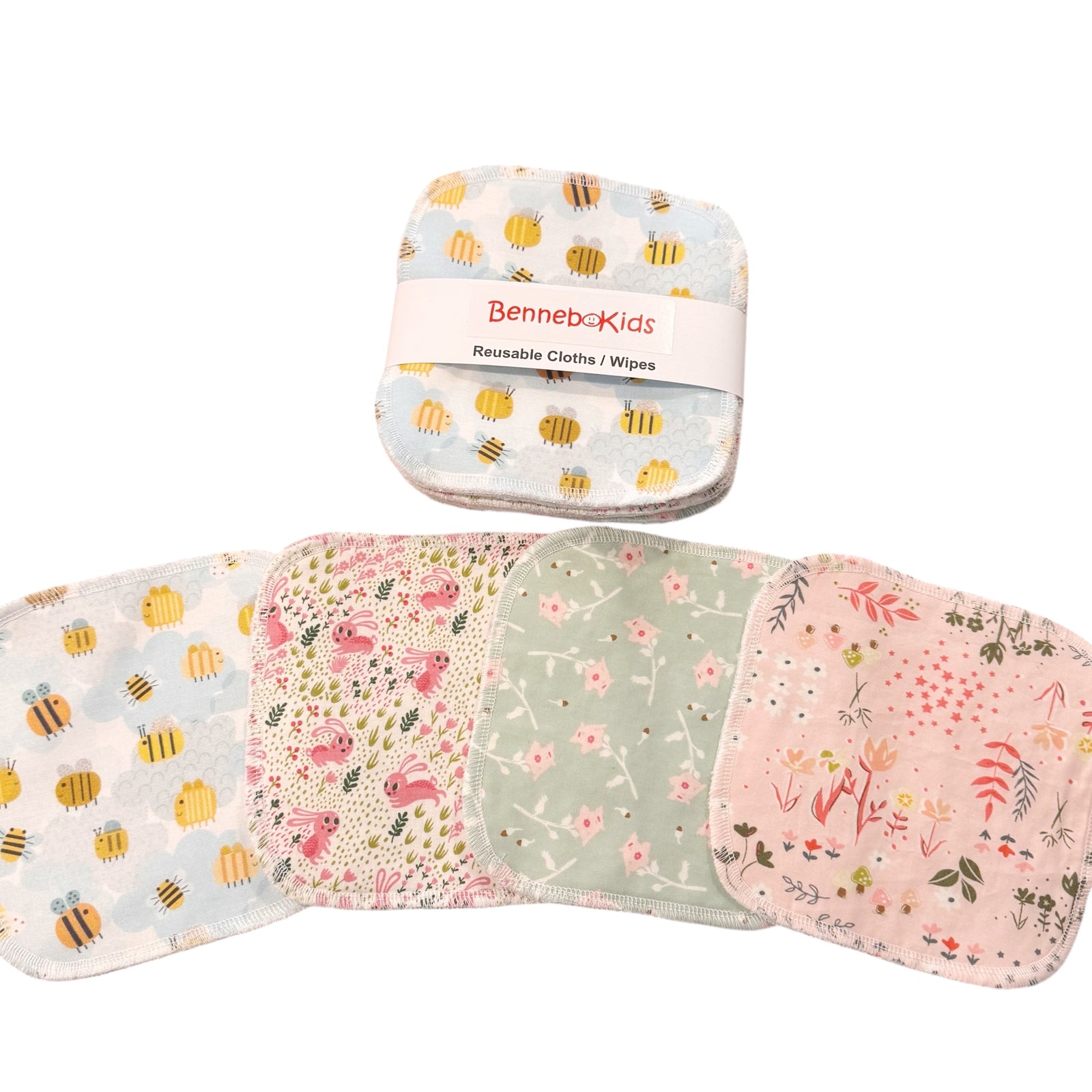 Reusable Cloths/ Wipes - Bees