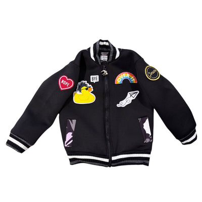 Kids Neoprene Bomber - Black