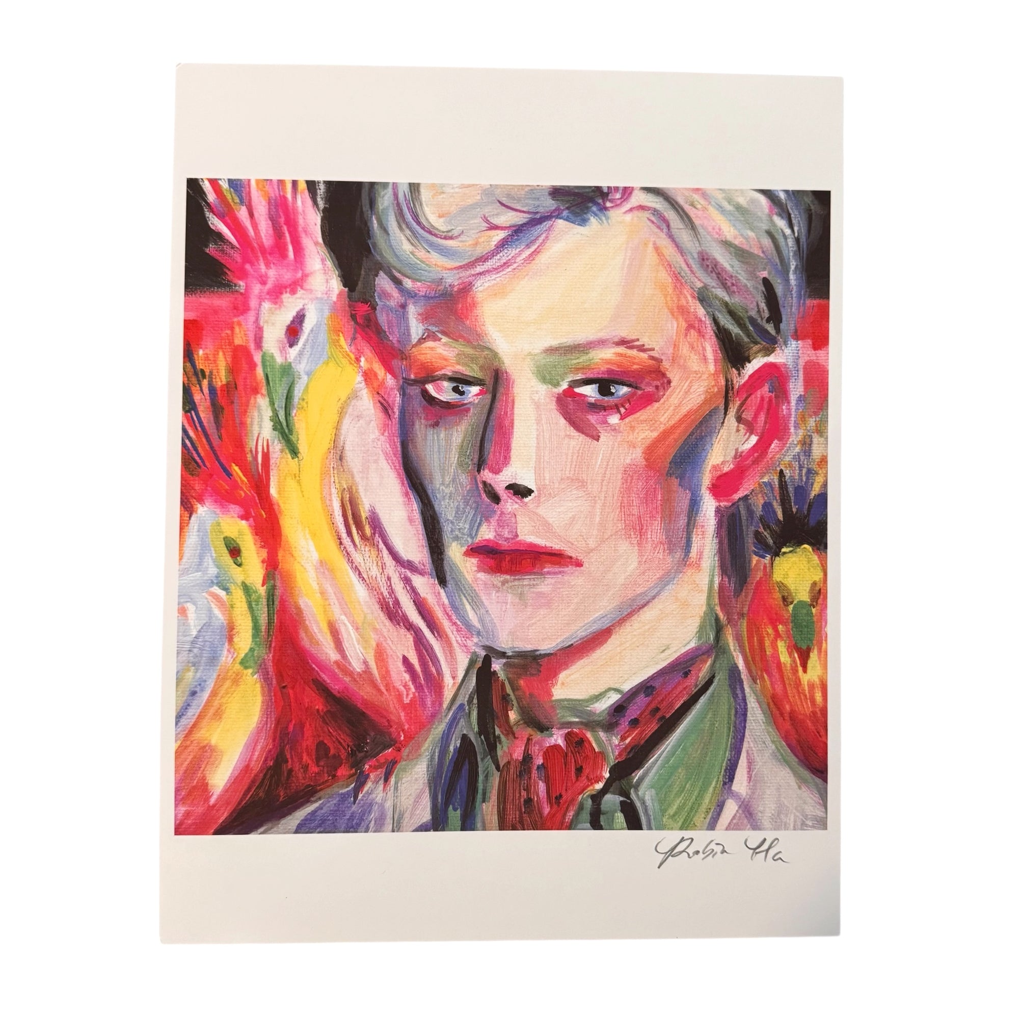 Print - Bowie With Birds
