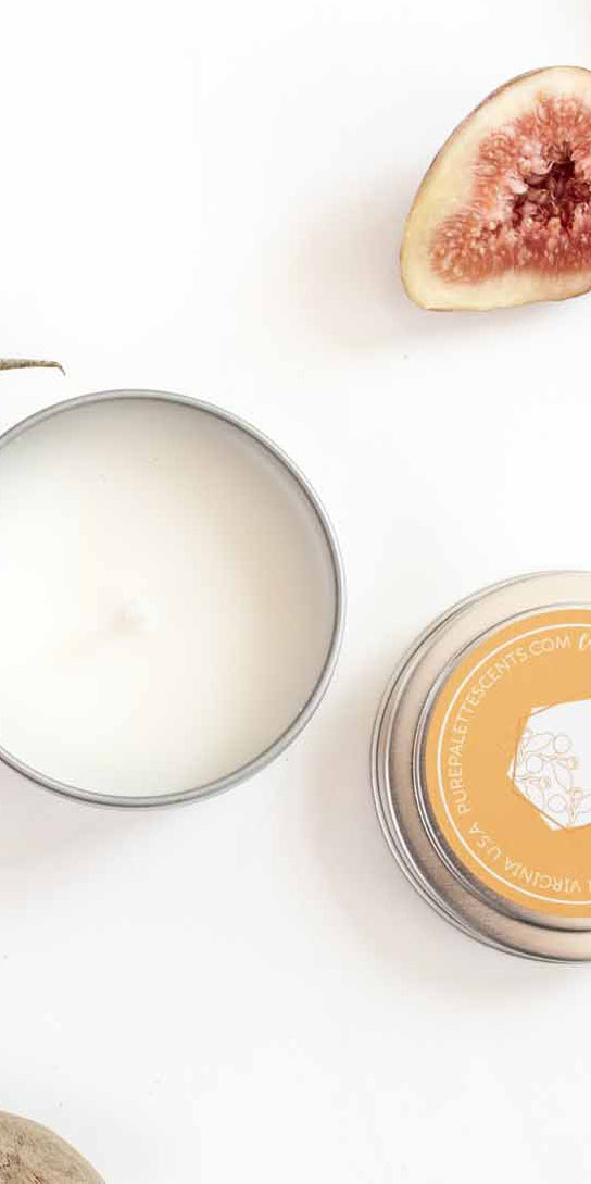 handmade soy candles by Pure Palette Scents
