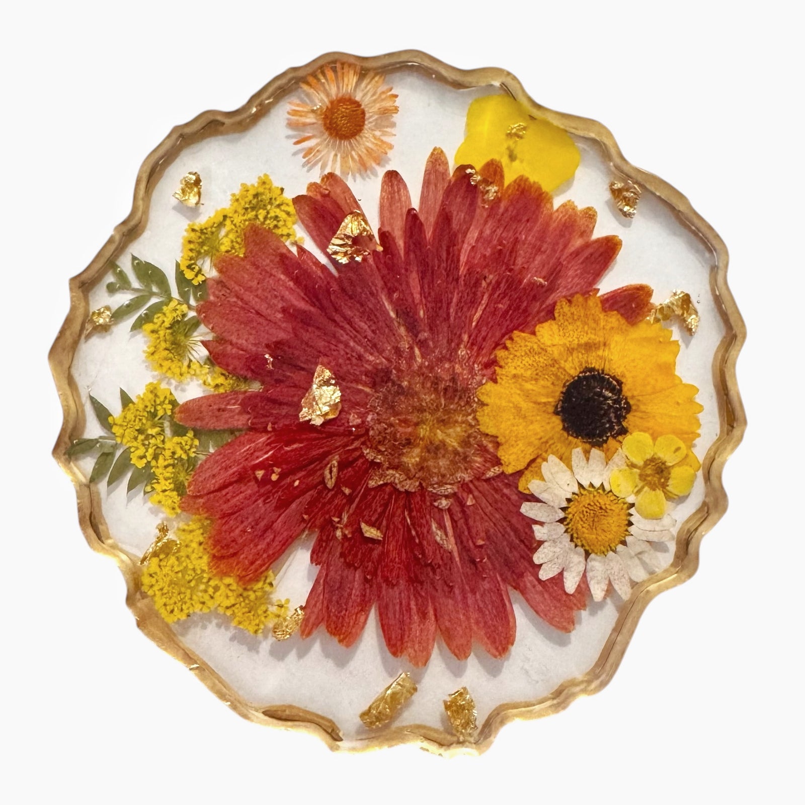 Resin Flower Coasters
