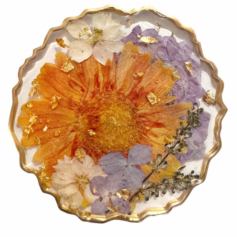Resin Flower Coasters