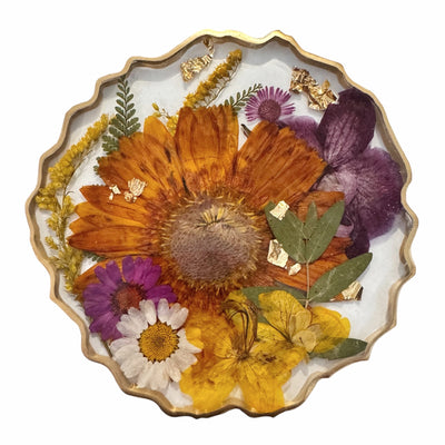 Resin Flower Coasters