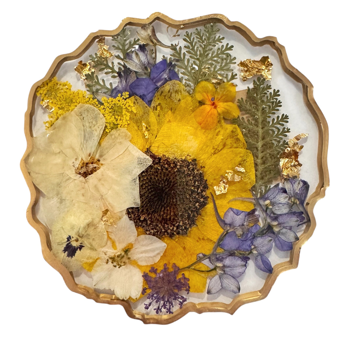 Resin Flower Coasters