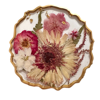 Resin Flower Coasters