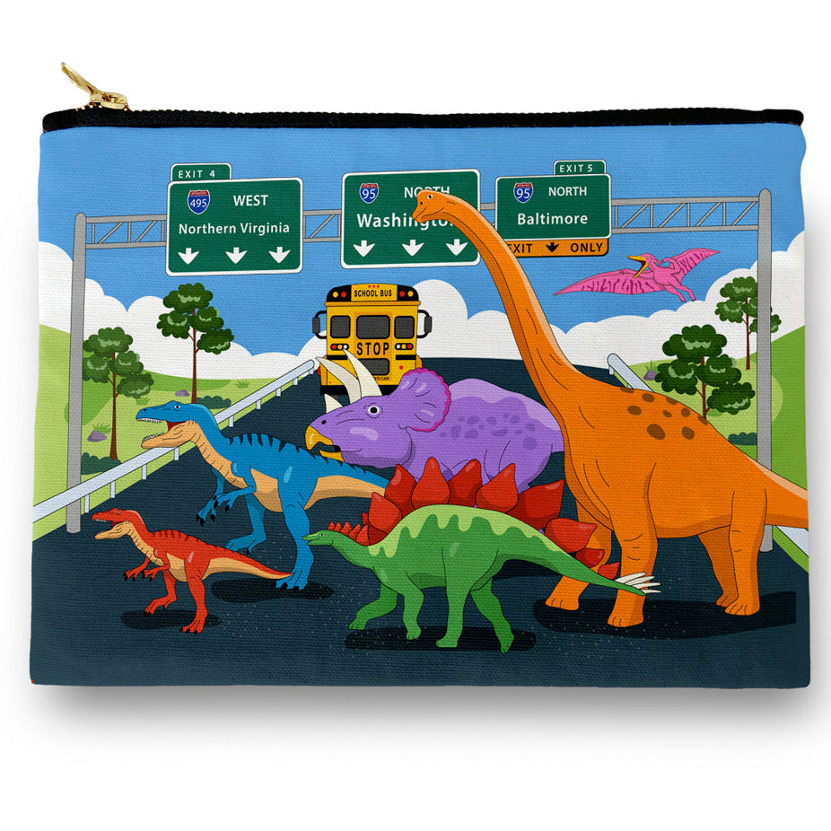 Amenity Bag - Dinosaur Crossing