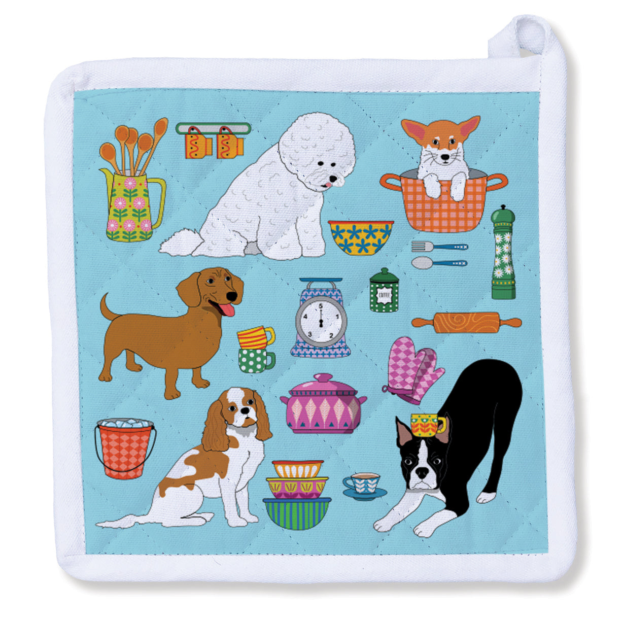 Pot Holder - Dogs In The Kitchen