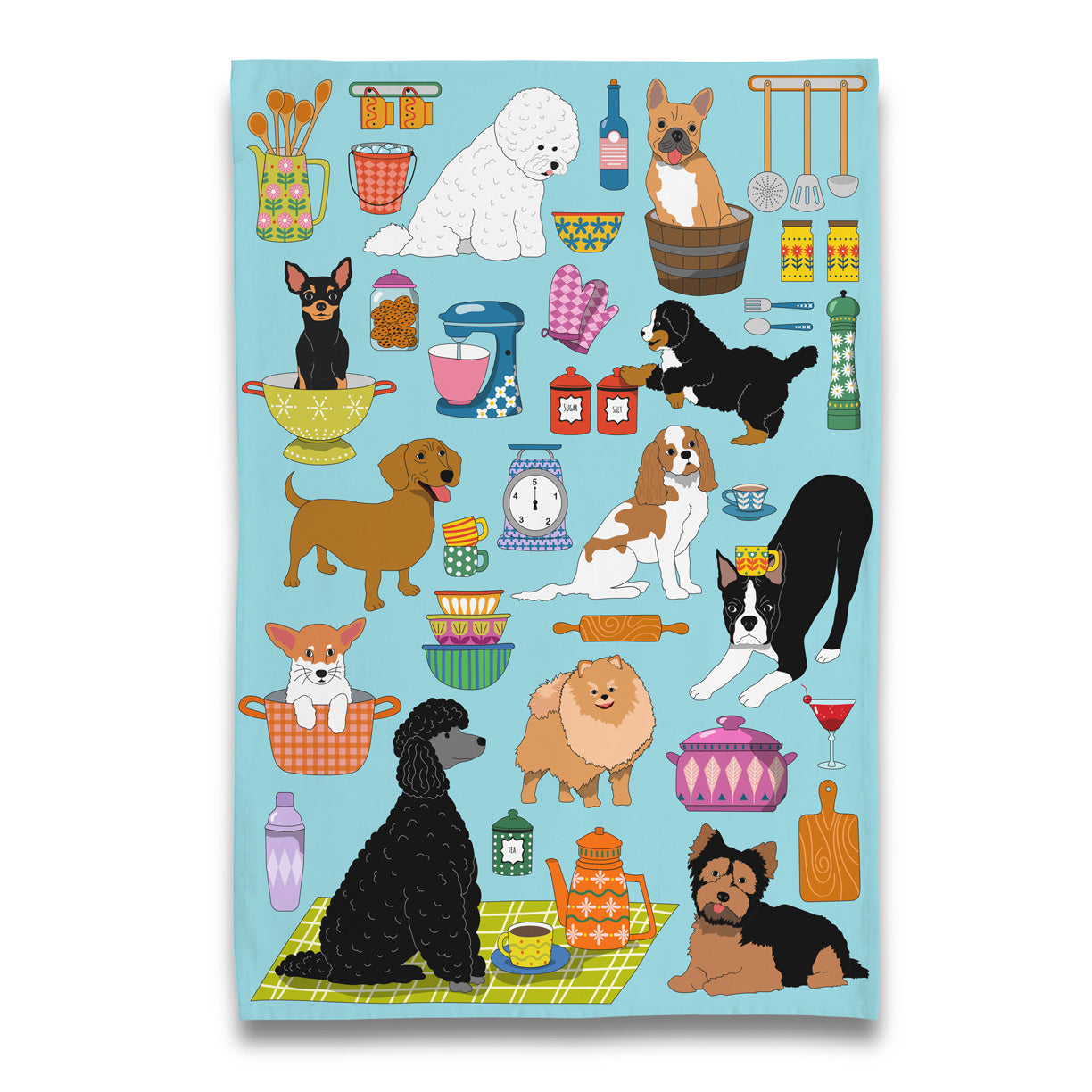 Kitchen Towel - Dogs In The Kitchen